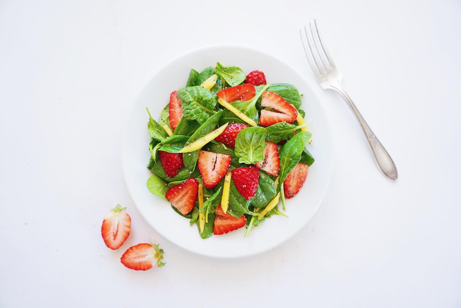 Chia Spinach Salad