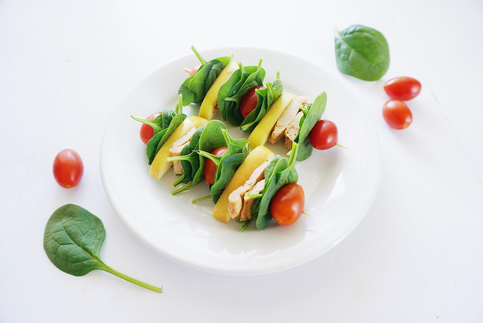Chicken Salad Skewers