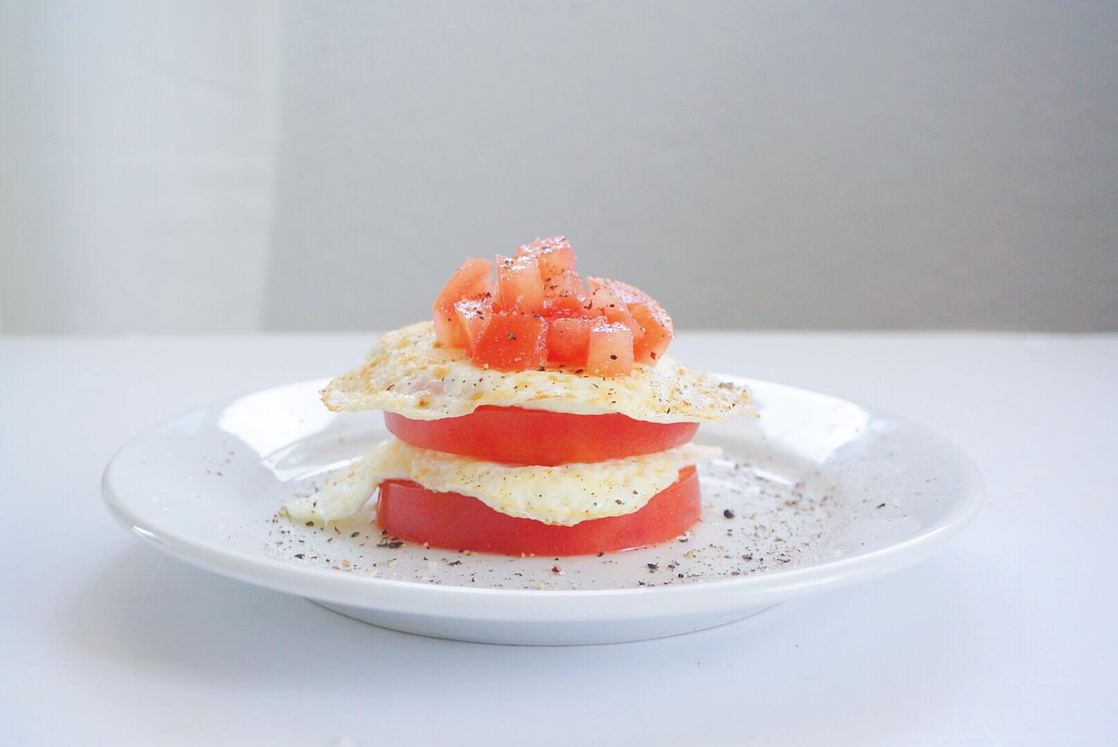 Egg Tomato Stack