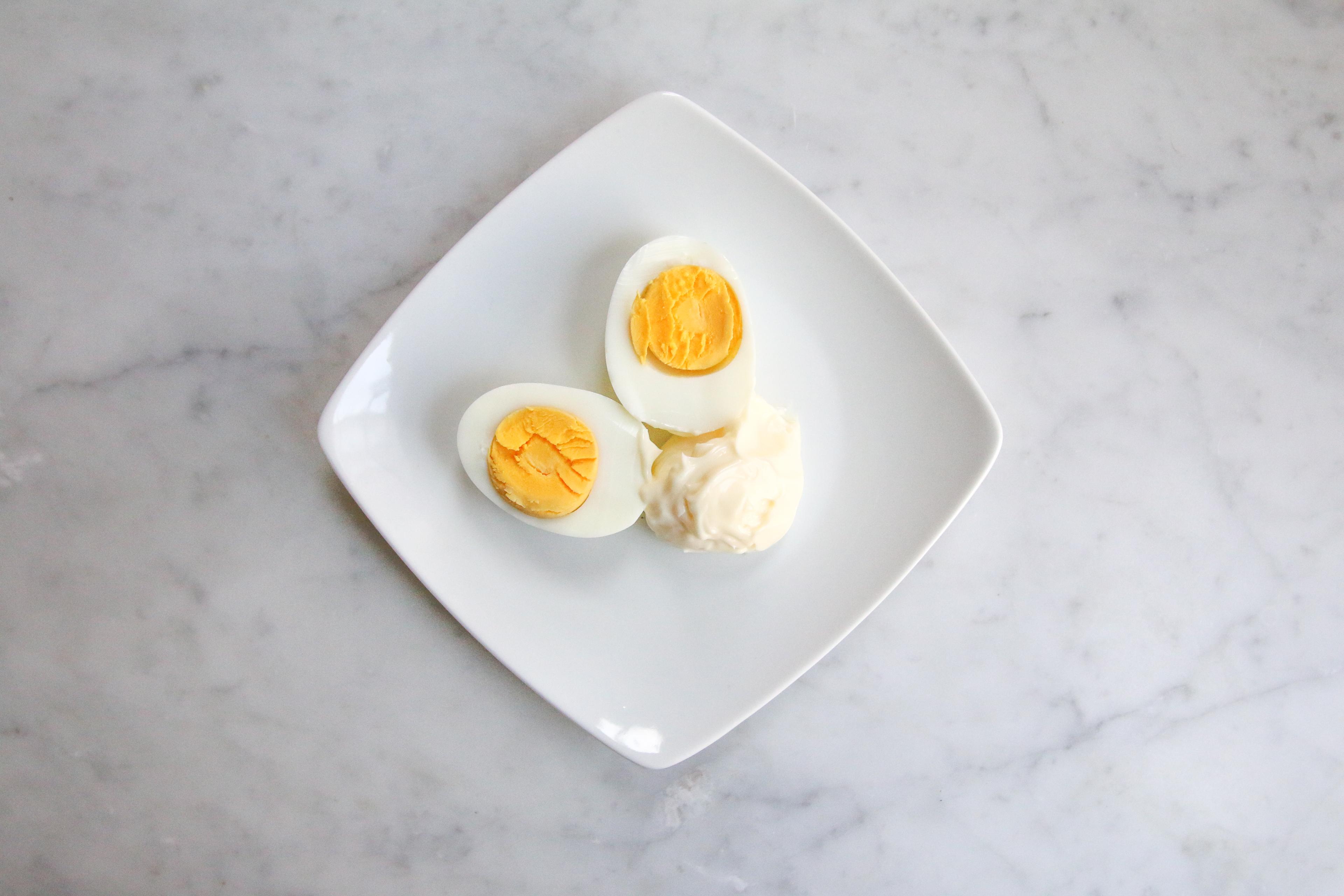 Hard Boiled Eggs + Mayo