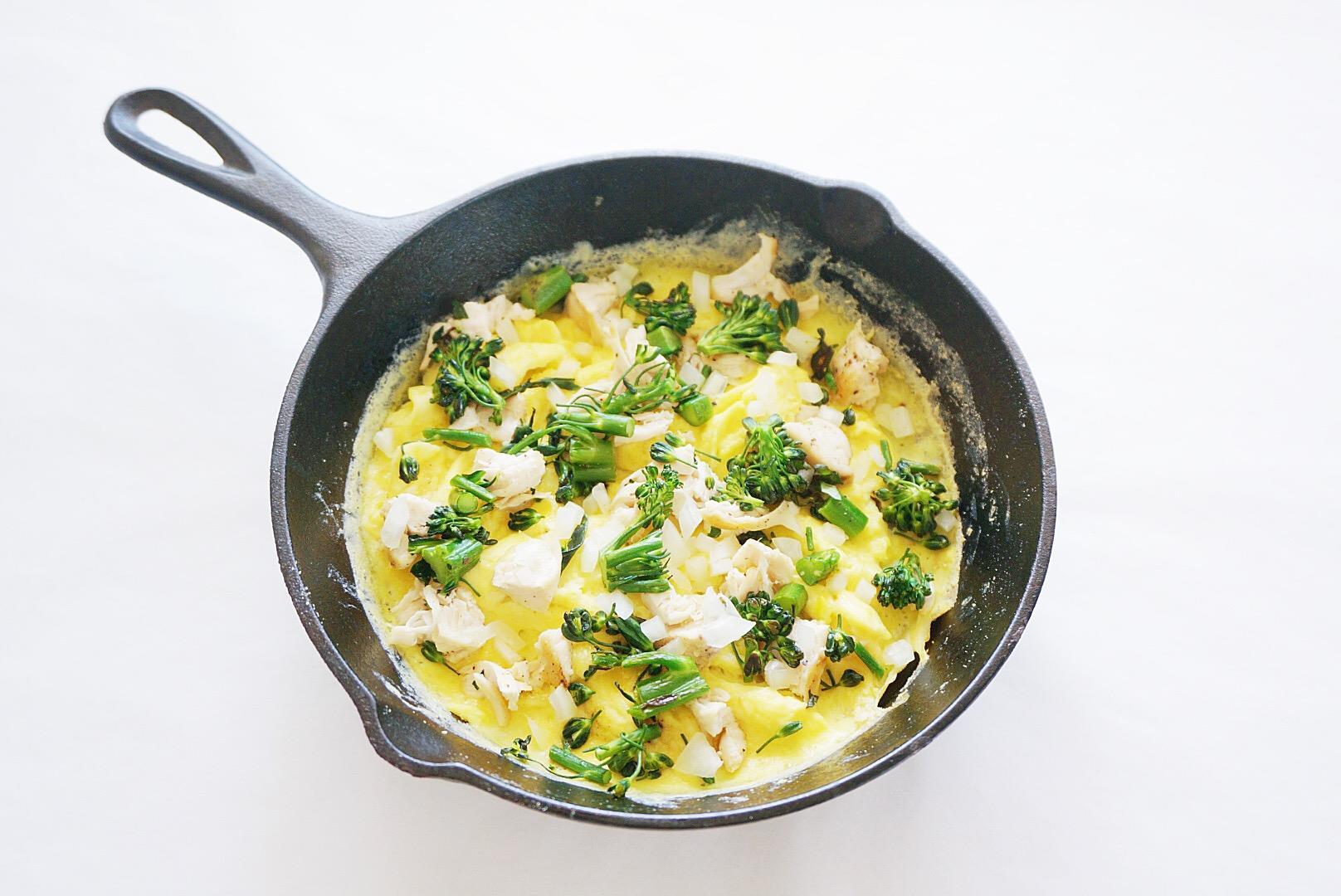 Open Faced Omelette