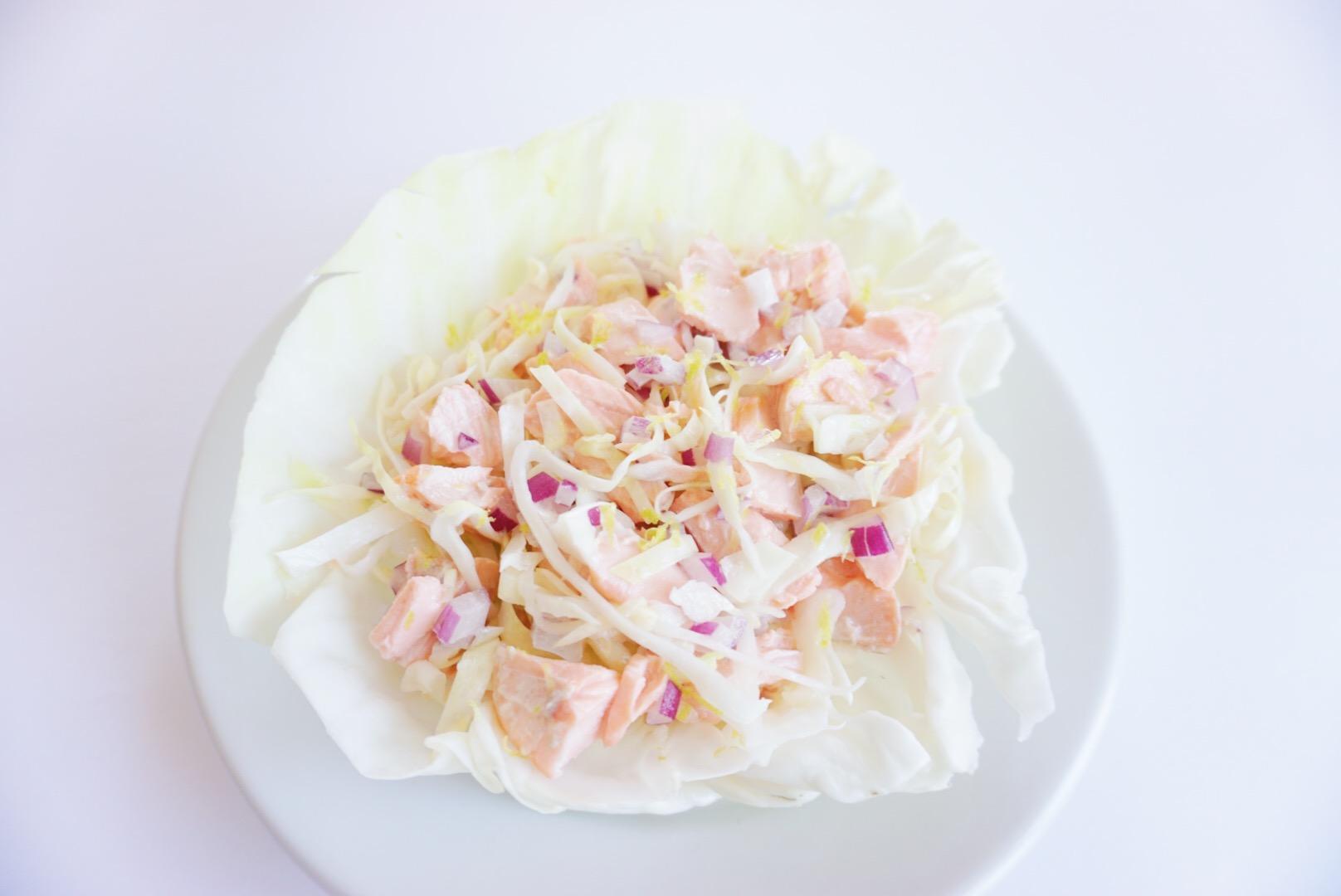 Salmon Cabbage Cups