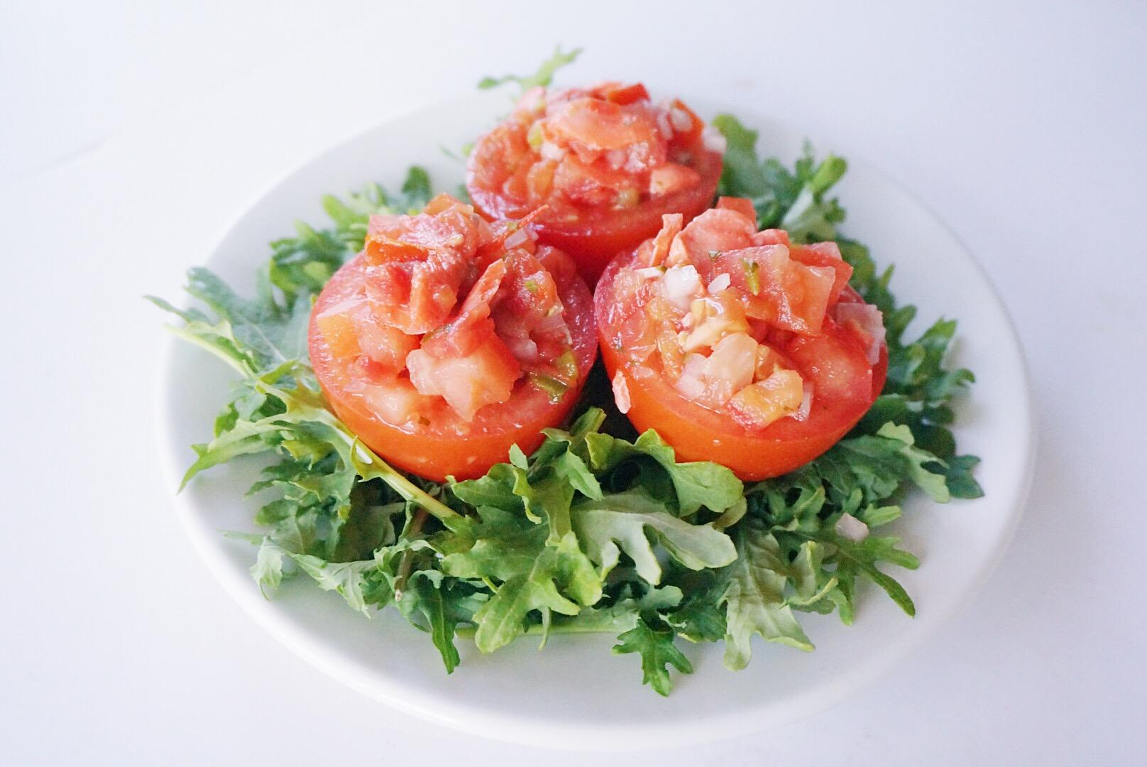 Salmon Stuffed Tomatoes