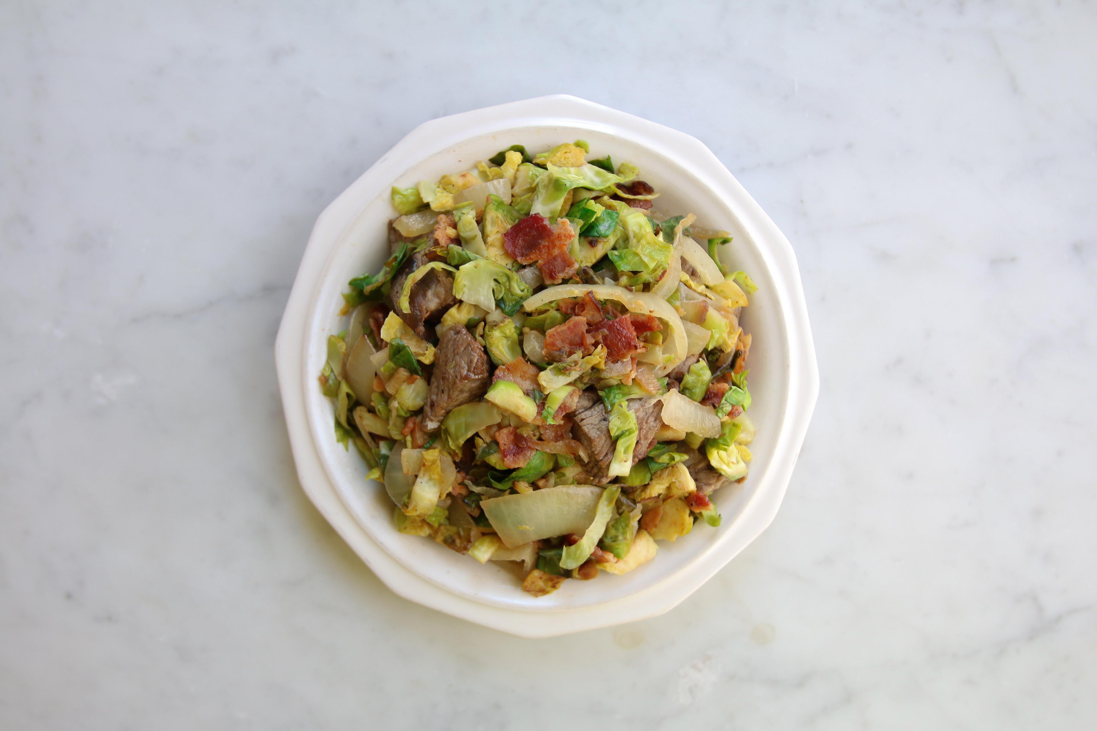 Steak and Brussels Sprout Breakfast Hash