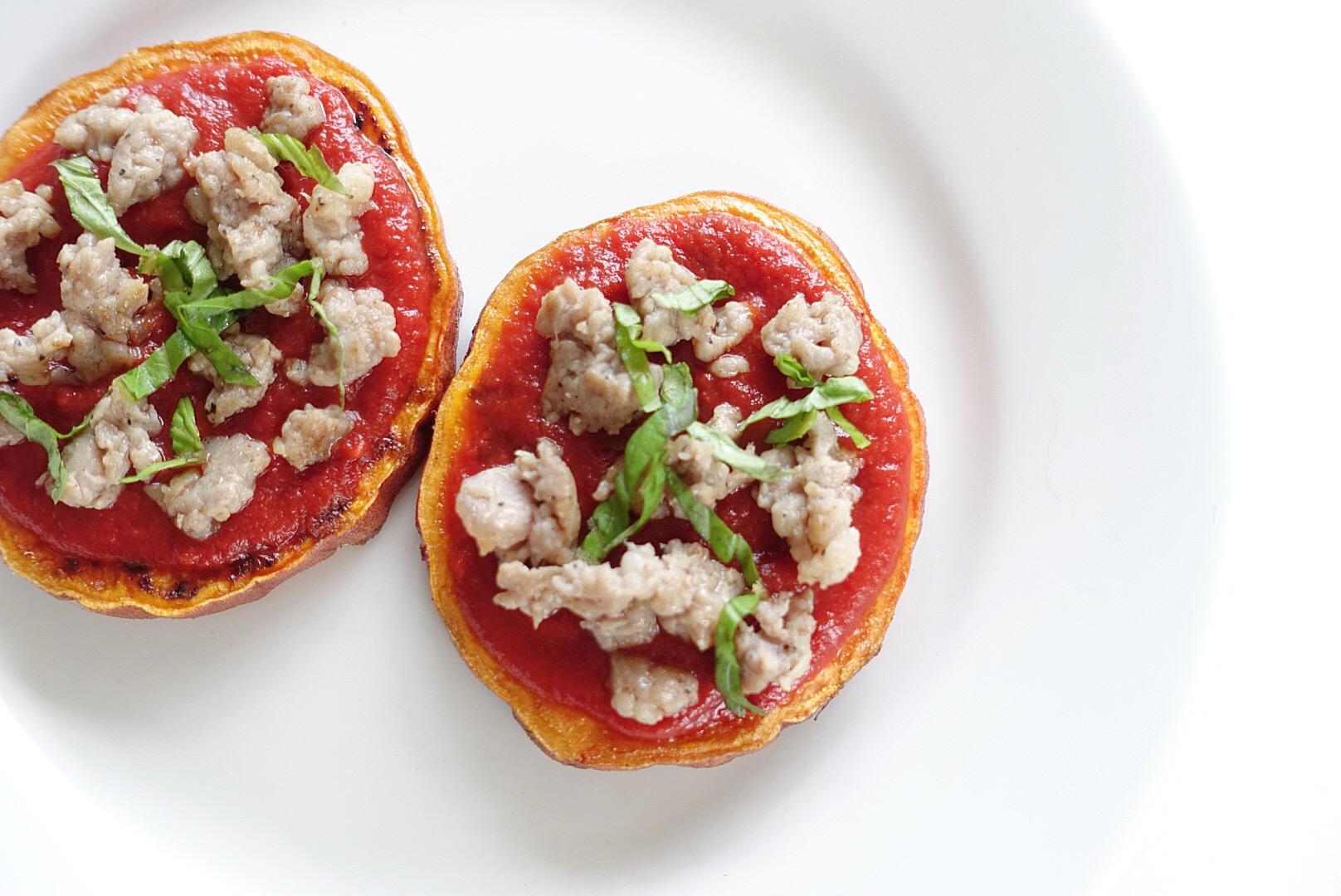 Sweet Potato Paleo Pizzas