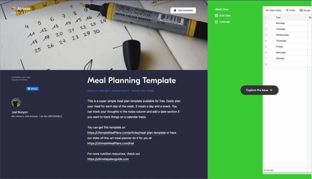 meal-plan-template-airtable