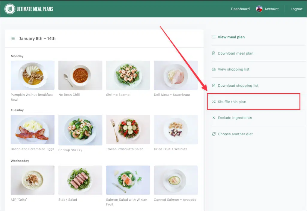 meal-planner-shuffle-feature